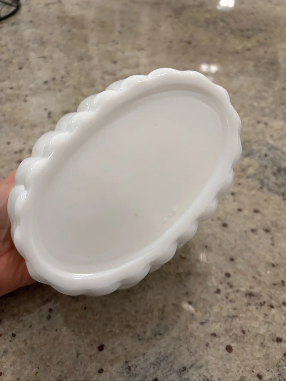 White Decorative Milk Glass Accent Vase - Classic Home Accents